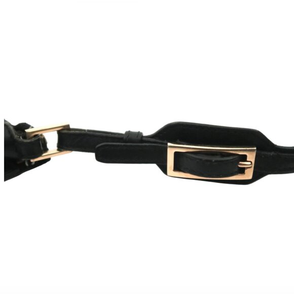 vtg GUCCI Jackie shoulder bag Black leather & suede 001-4128 - Picture 5 of 11